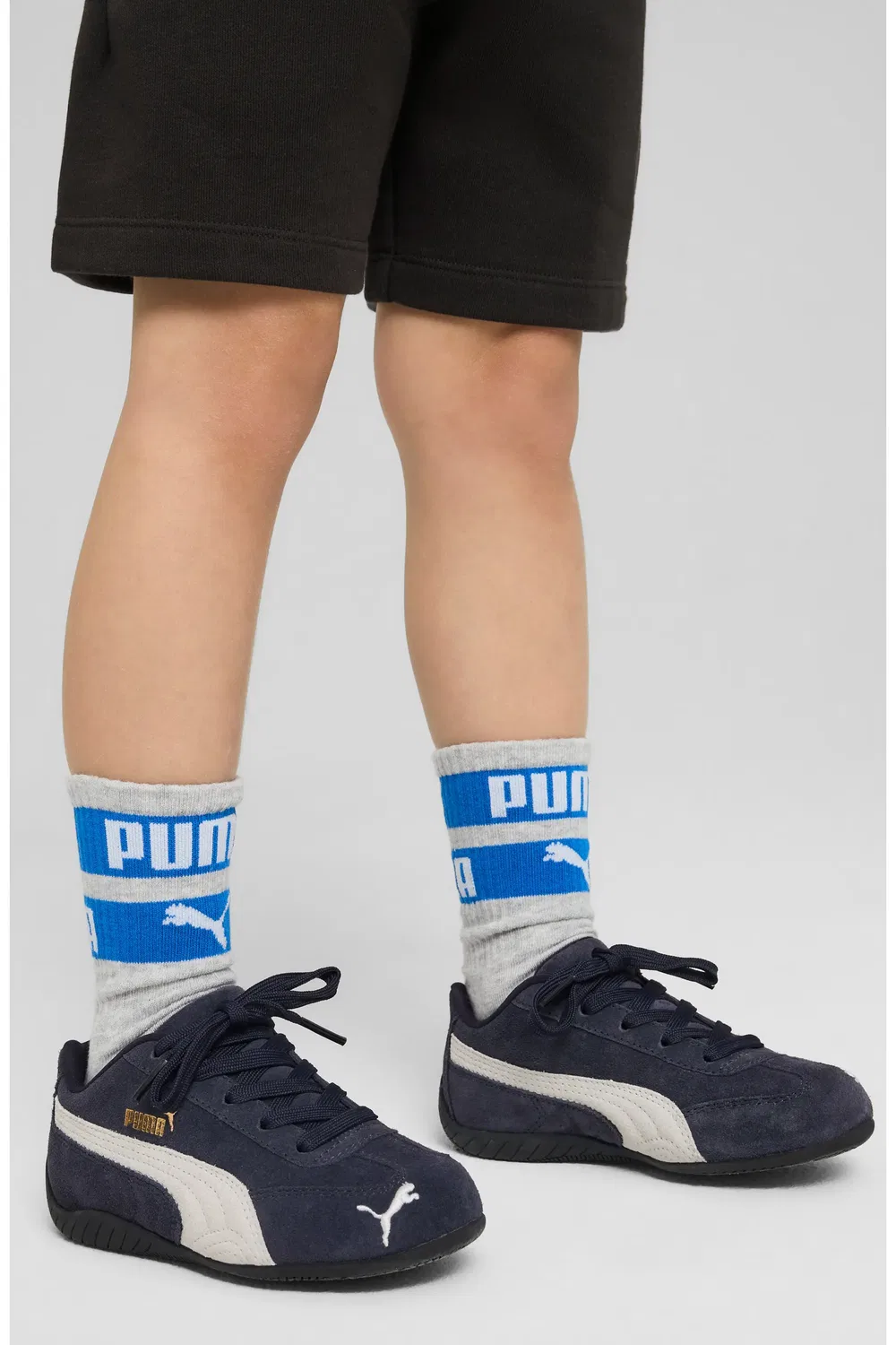 Детские кеды спортивные на шнуровке Speedcat PUMA, New Navy-Puma White — фото 4
