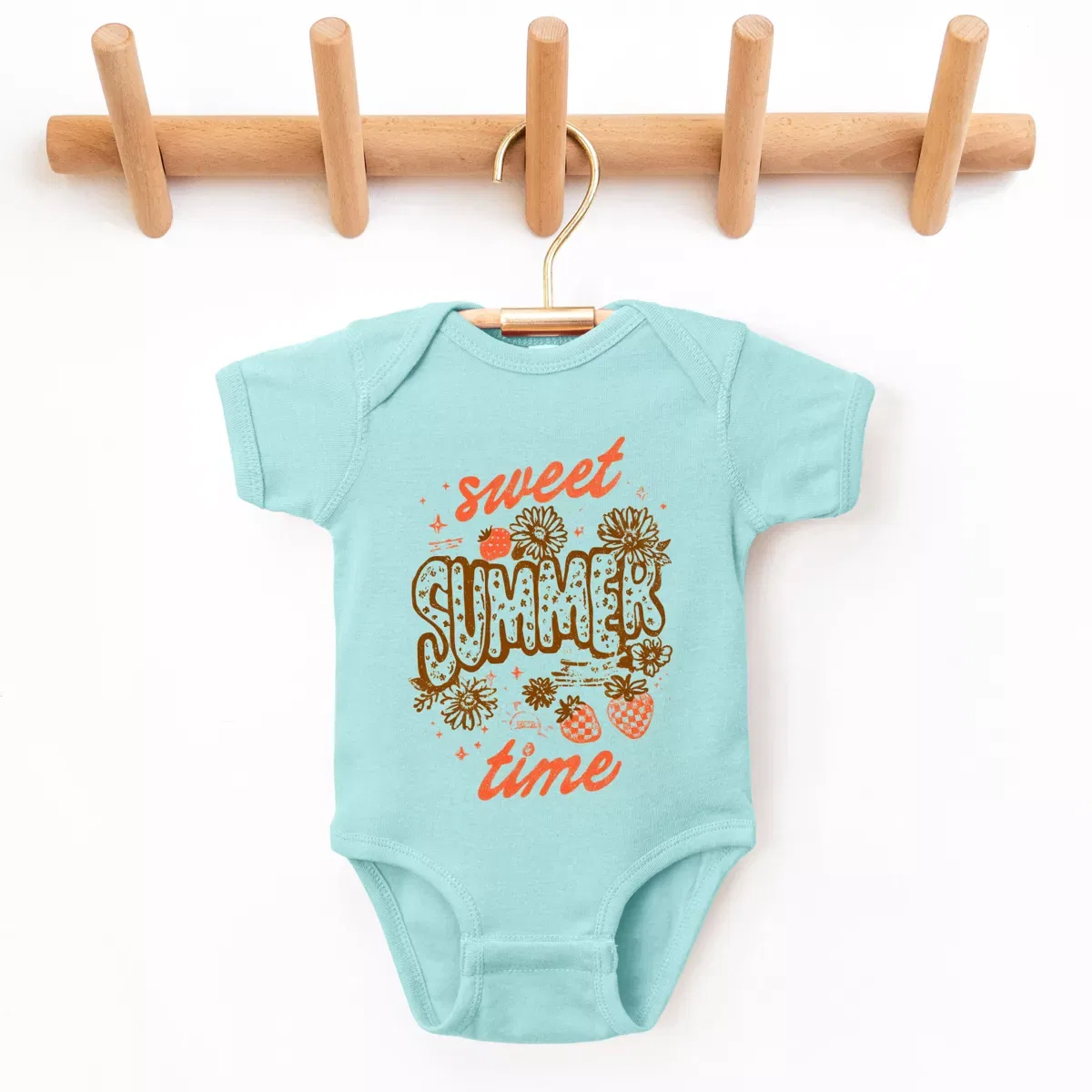 Детское боди с коротким рукавом с принтом Sweet Summer Time Strawberry The Juniper Shop, Chill