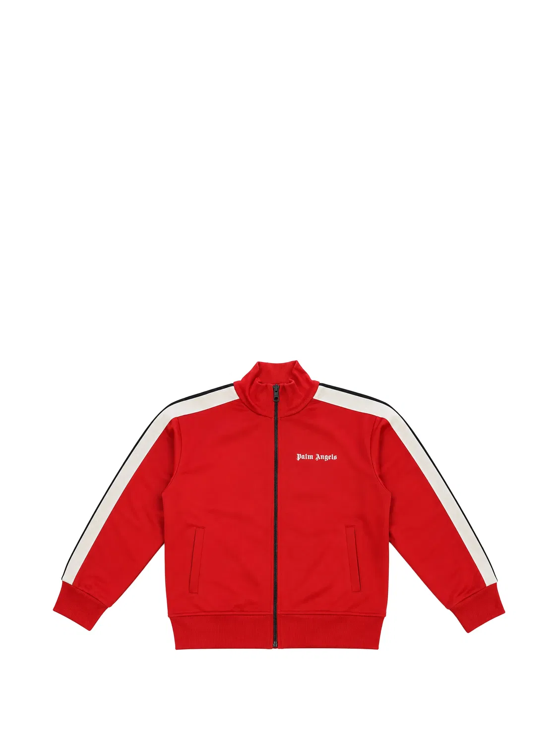 Куртка с логотипом и полосками Palm Angels Kids, красный
