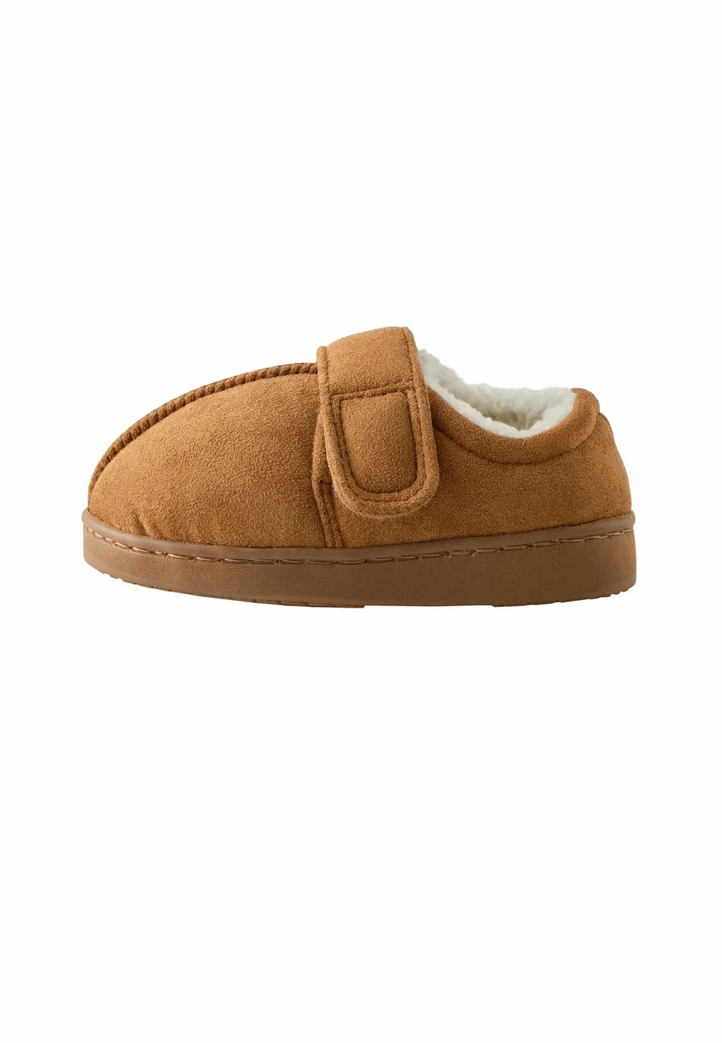 Стандартный крой - теплые тапочки с подкладкой и застежкой-чашечкой Next, Tan Brown