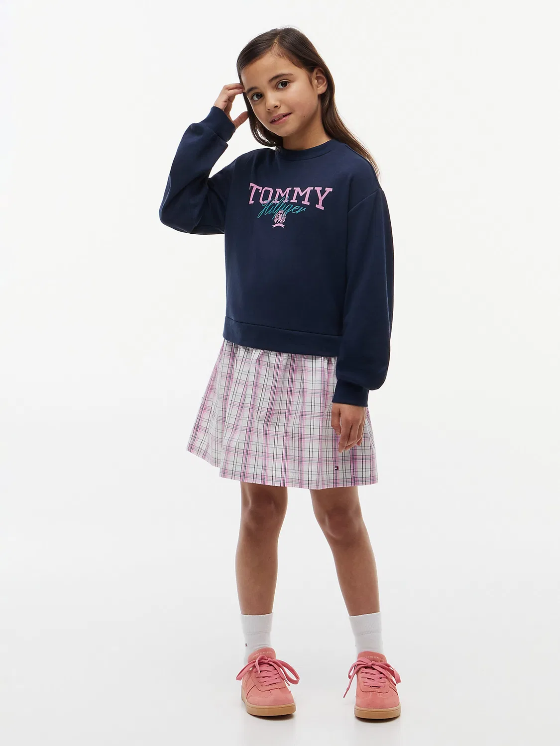 Платье Tommy Hilfiger Essential темно-синего цвета — фото 2