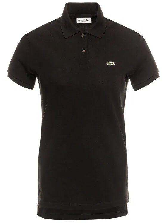 Поло Lacoste classic fit, черное — фото 4