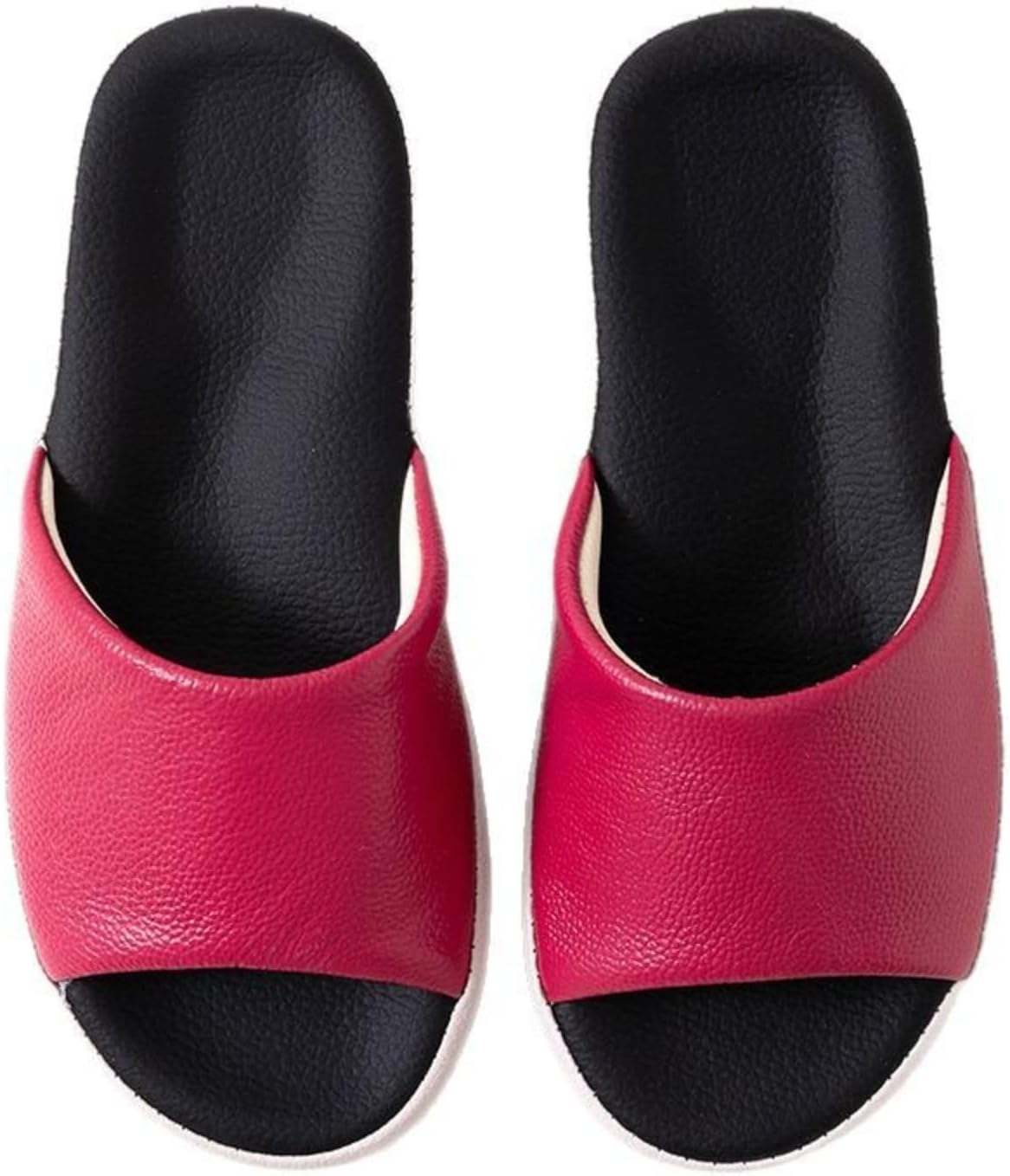 

Кожаные тапочки Azttoztto для мужчин и женщин, с утолщенной подошвой против скольжения, унисекс, удобные летние сандалии для взрослых (в нескольких цветах), розовый