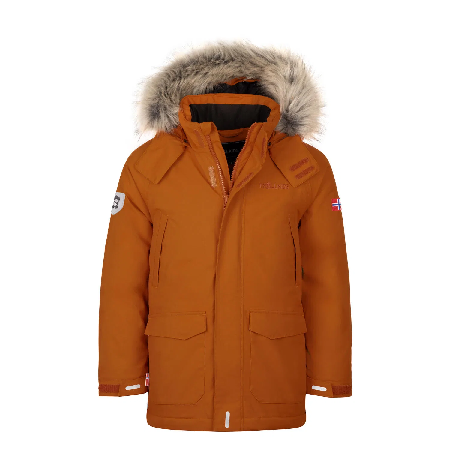 Детская теплая куртка Spitsbergen Trollkids, Karamellbeige