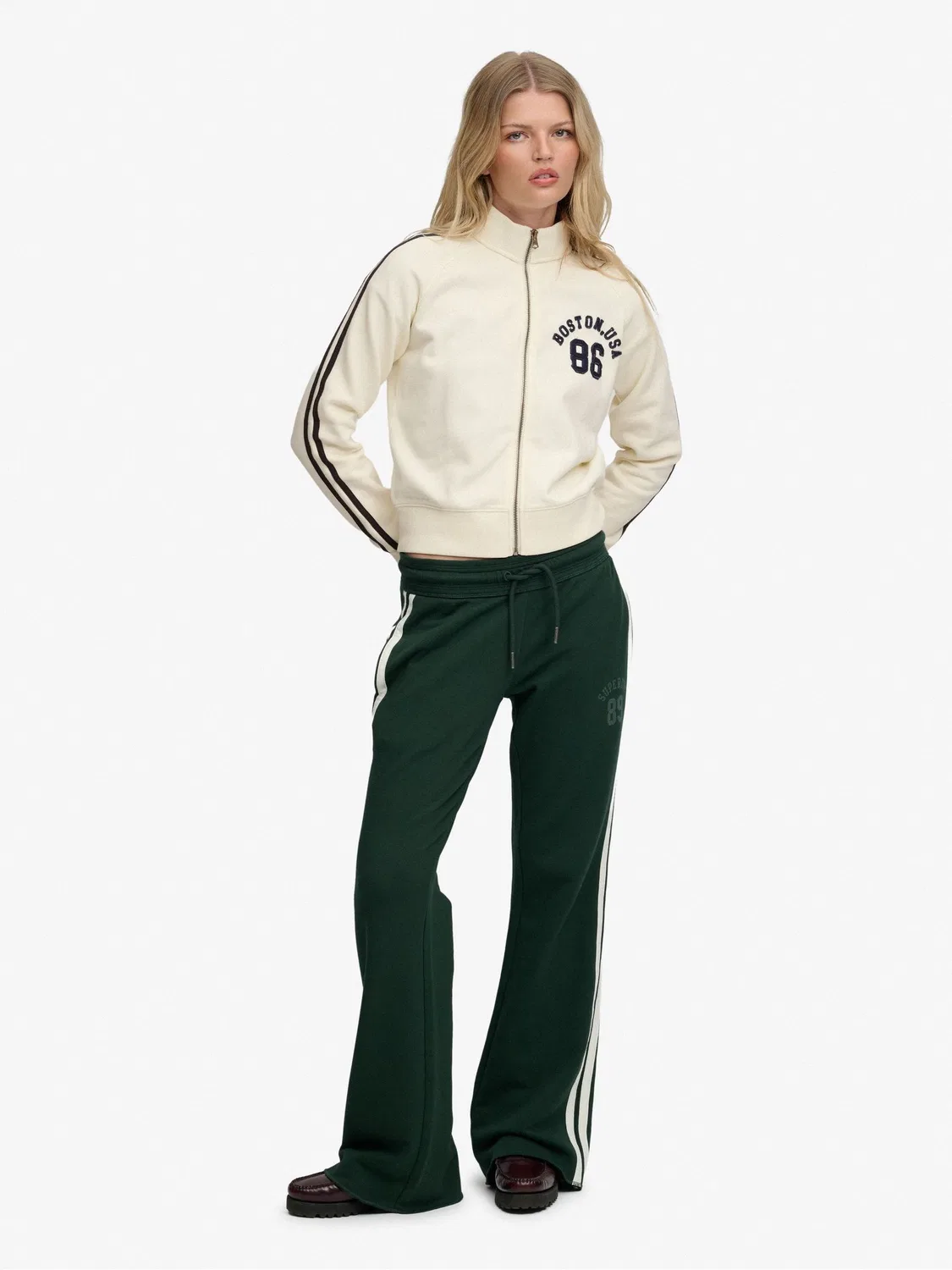 Толстовка Athletic Applique Superdry, белый — фото 4