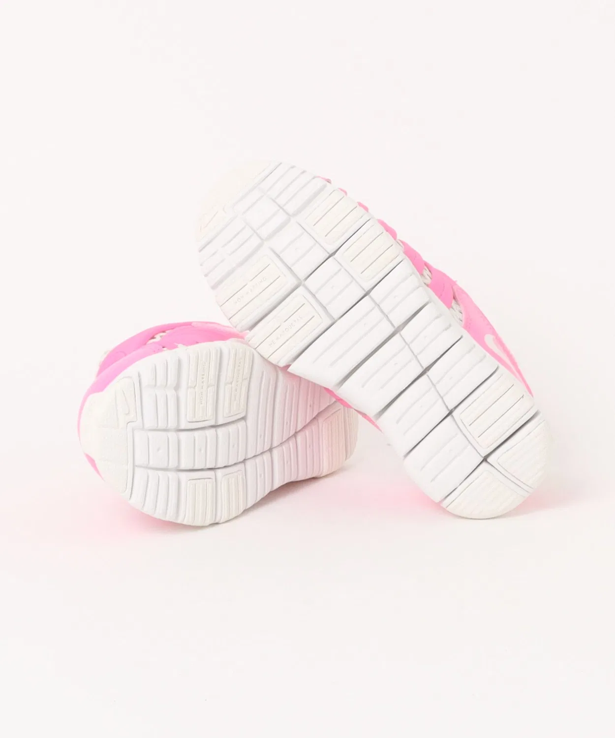 Детские кроссовки с носком без шнуровки Nike Dynamo Free BR 2, Pink Glow/Sail — фото 3