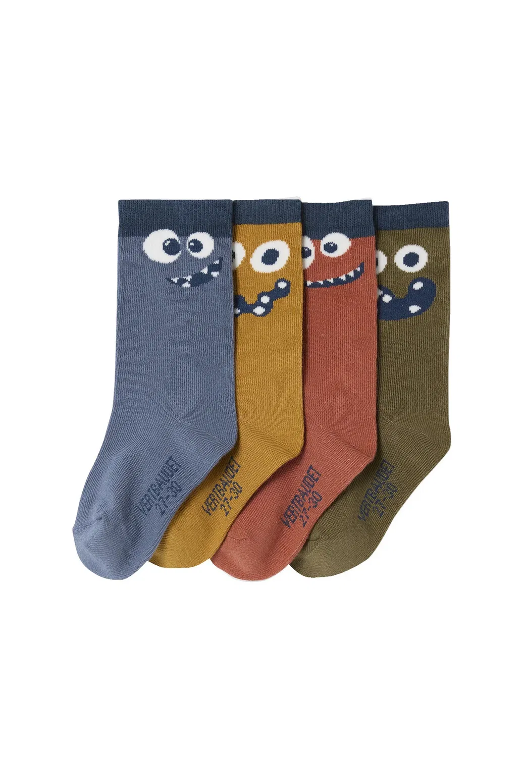 4Er-Pack socken monster, киндер - носки Vertbaudet, Blau