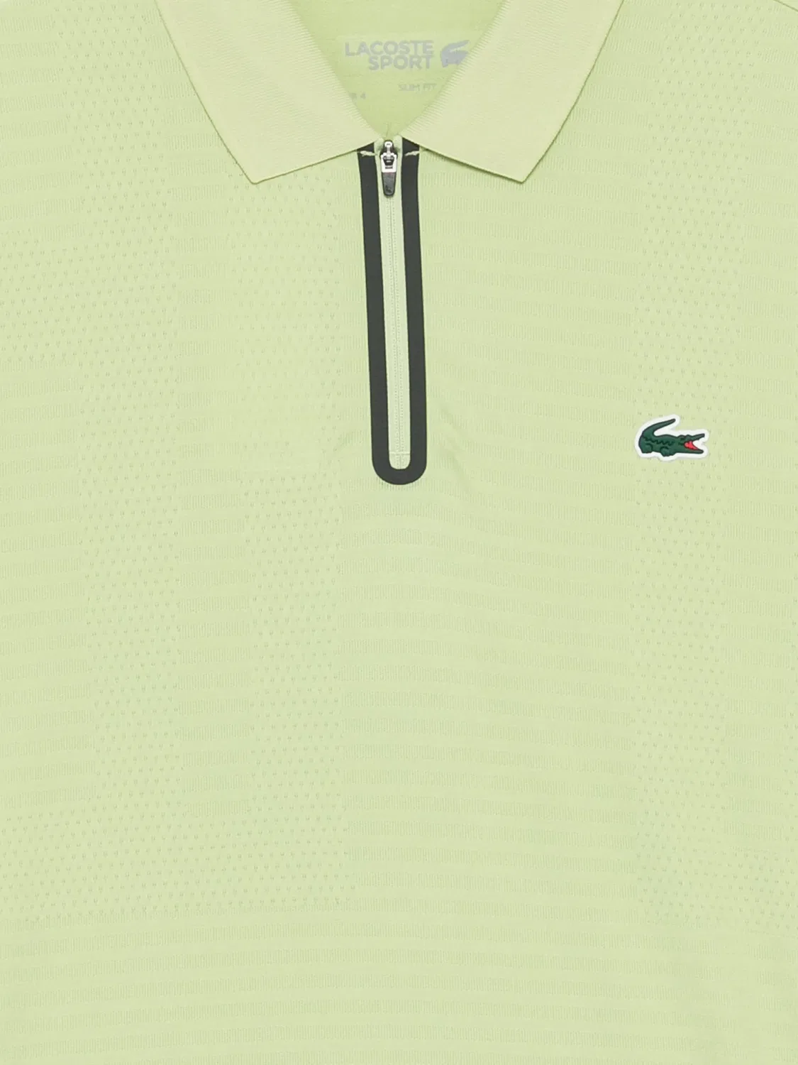 Поло из жаккардового тенниса Lacoste, зеленый — фото 2