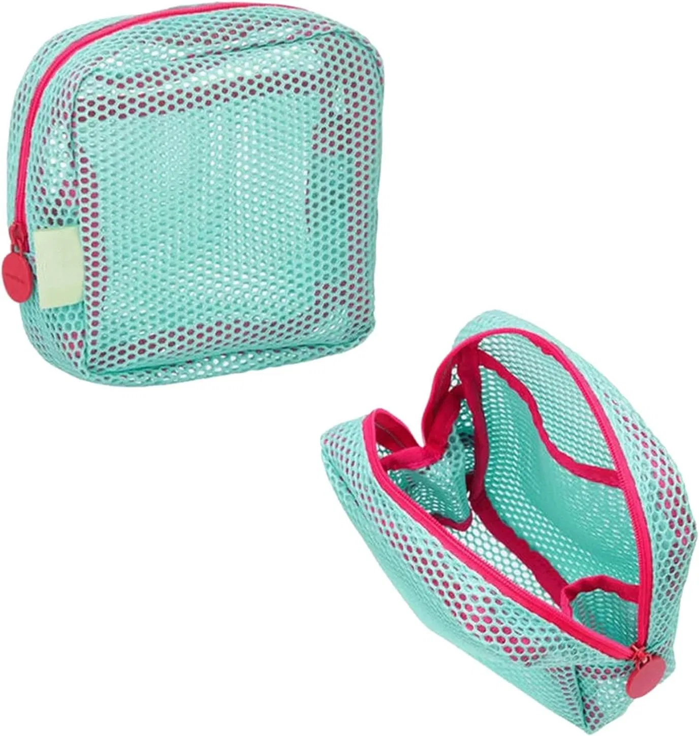 Сумка косметическая Mesh, Generic, 13x13x4 см, Pink-red — фото 3