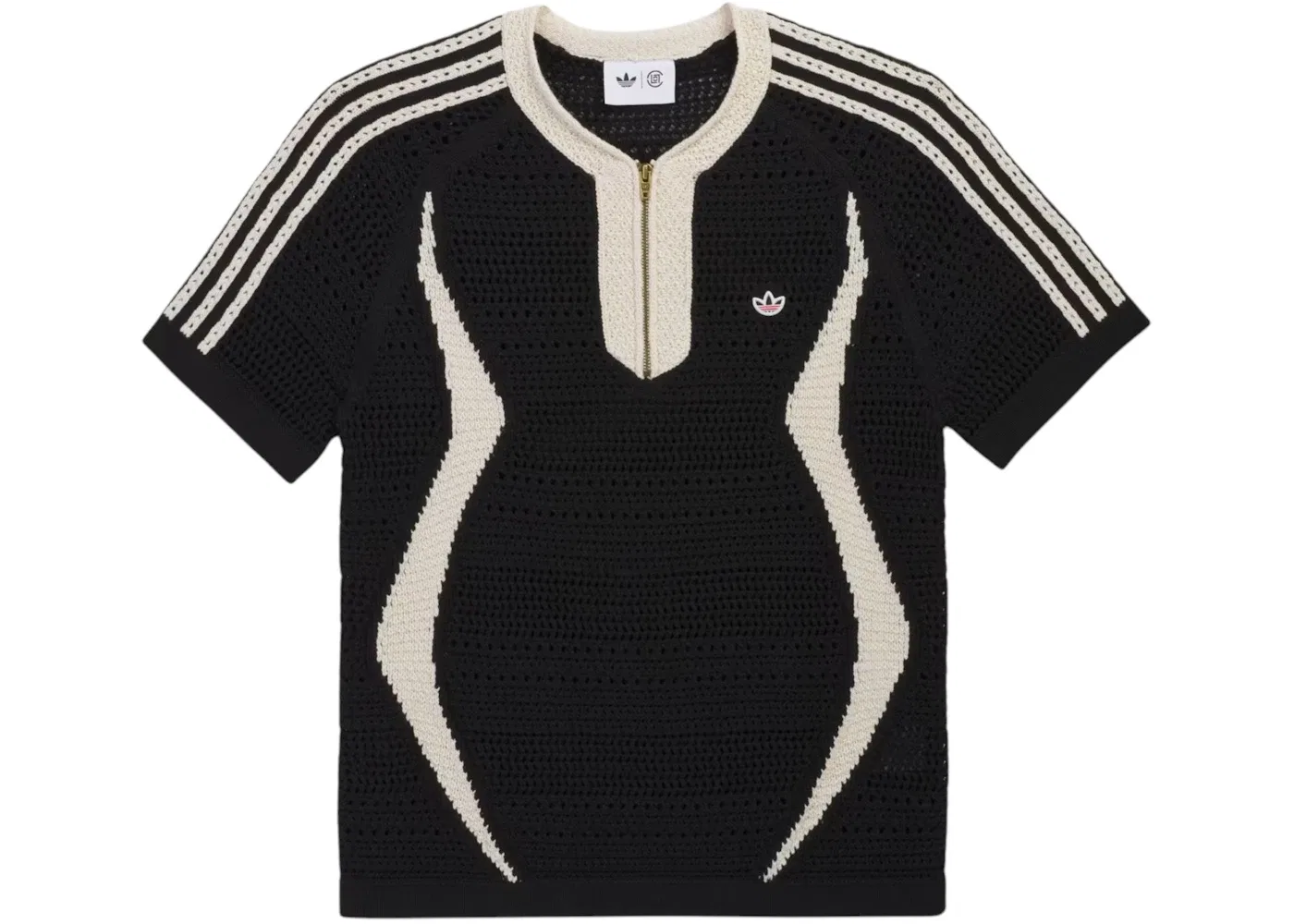 Мужская футболка с принтом CLOT X Adidas Originals Knit Jersey By Edison Chen Adidas, Black/Wonder White
