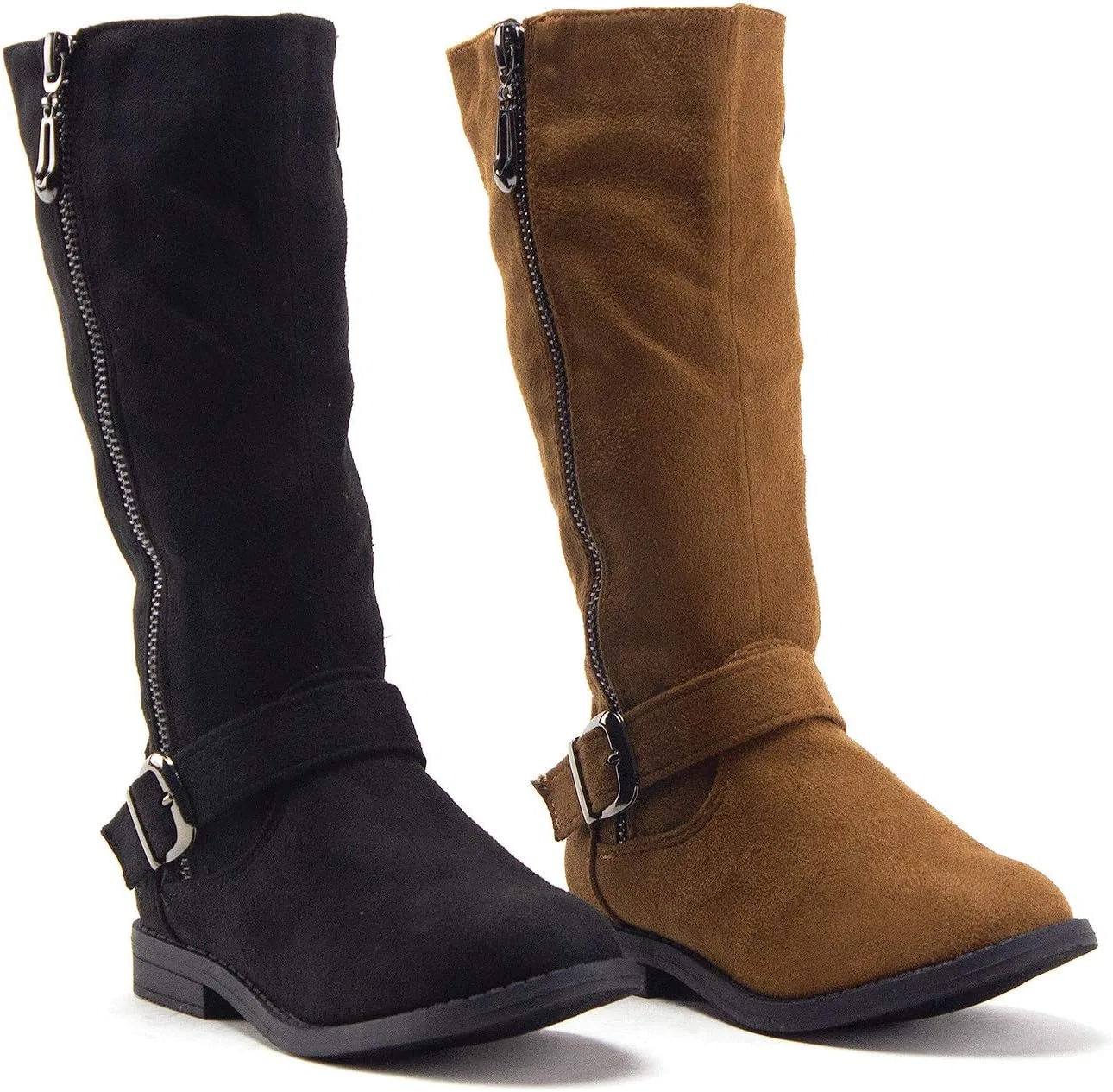 Детские сапоги для девочек с молнией Mila Tall Knee High Jazamé, Tan Su — фото 4