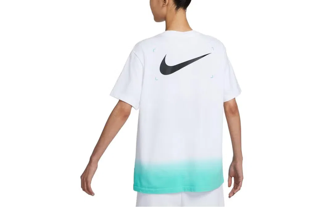 Футболка баскетбольная с принтом Nike, белый — фото 2