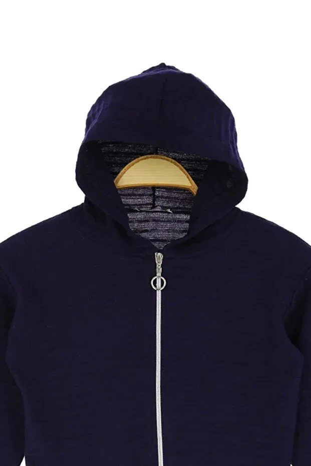 Детский кардиган для девочек с капюшоном Basics Arydy, Navy Blue — фото 2