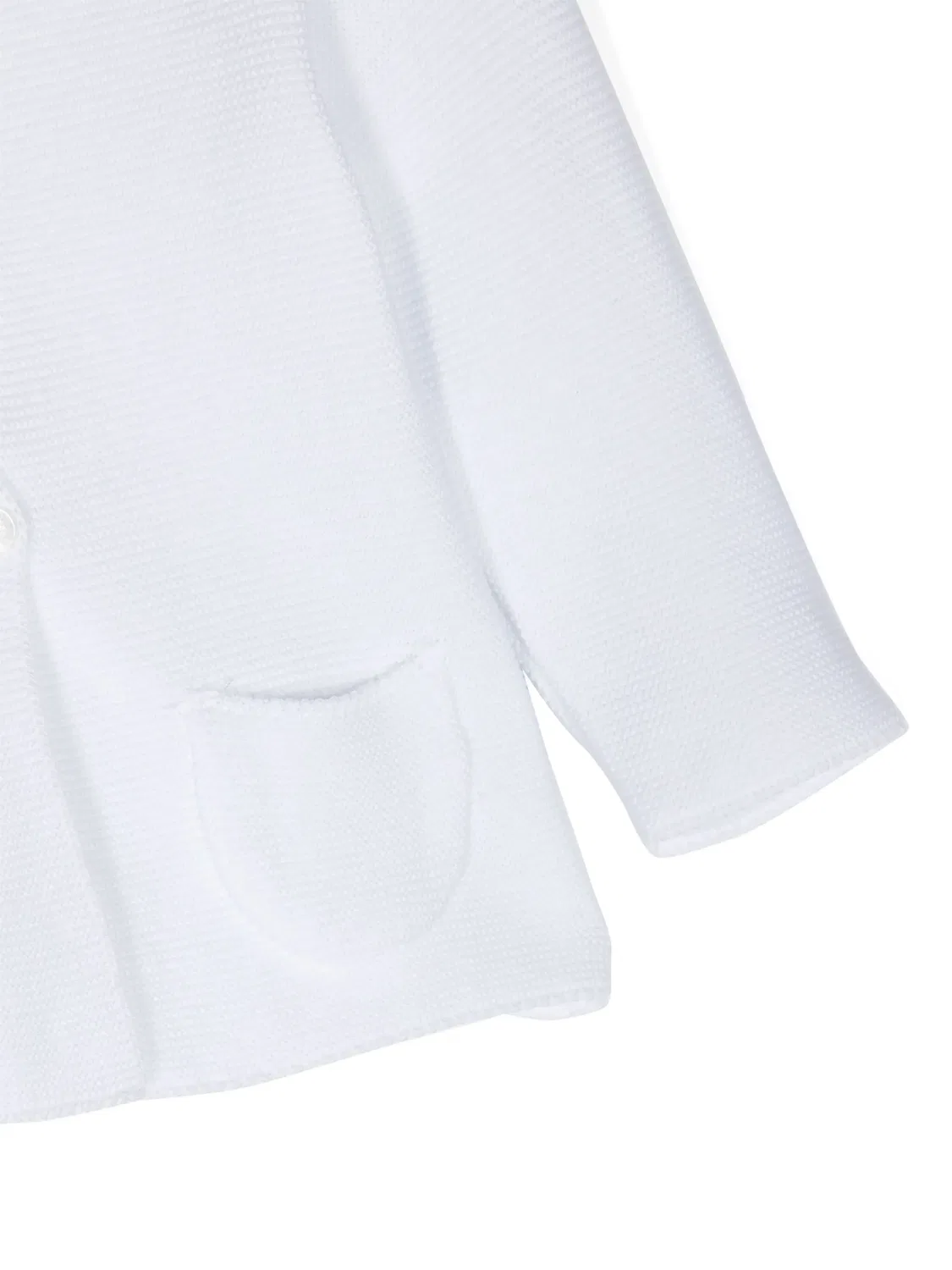 Вязаный кардиган на пуговицах Patachou, белый — фото 2