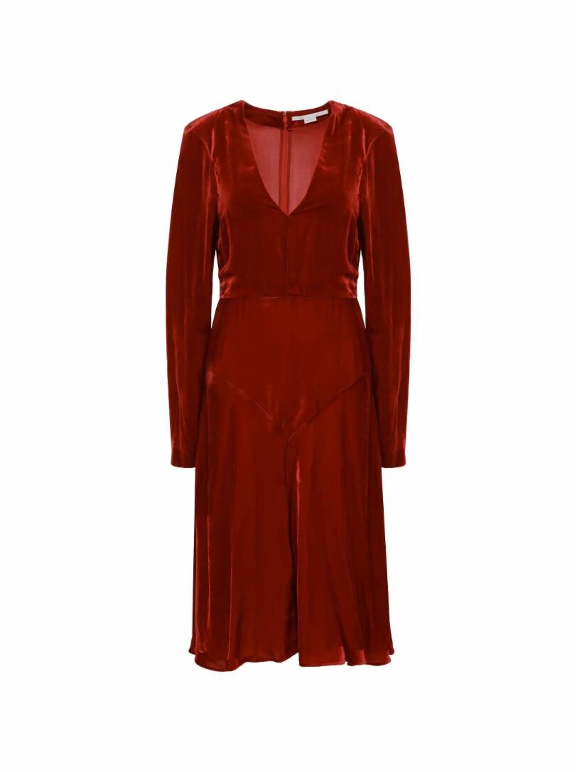 

Бархатное платье миди Stella McCartney