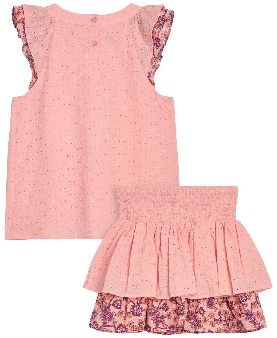 Детский комплект для девочек без рукавов с принтом SCOTCH & SODA, Light Pastel Pink — фото 2