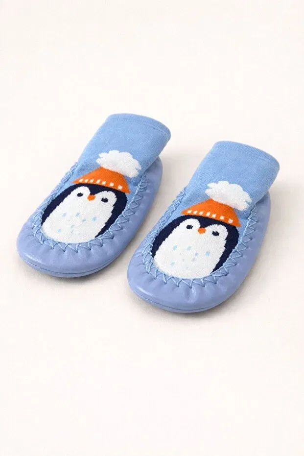 Детские носки-пинетки с принтом Basics Numix Baby Kids, Sky Blue — фото 4