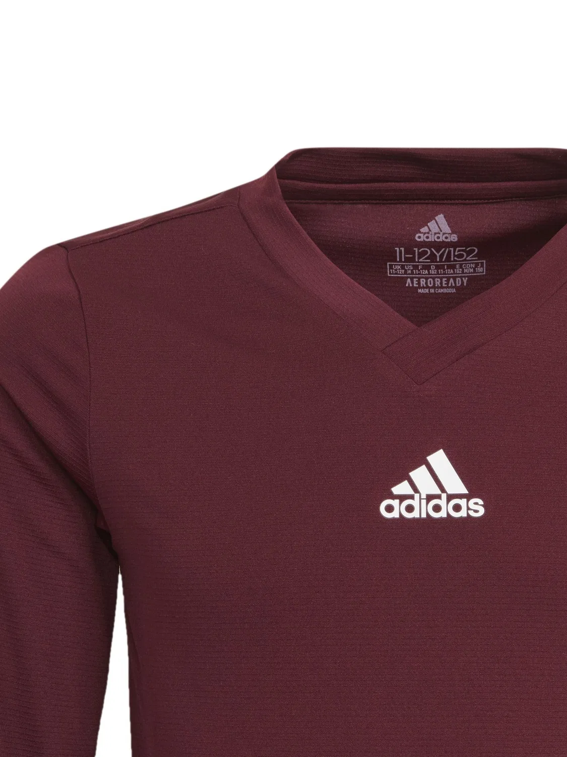 Футболка с длинным рукавом Team Base adidas, бордово-красный — фото 4