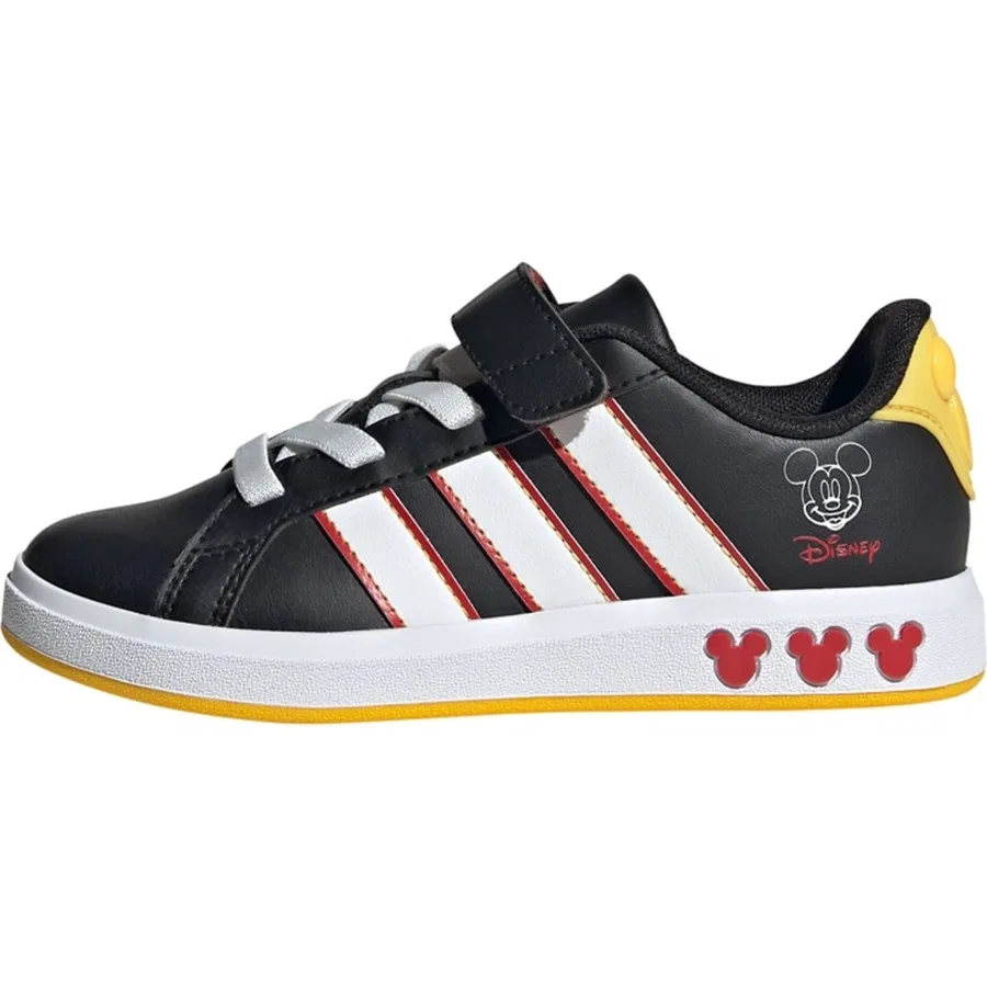 Детские спортивные туфли с принтом Disney Mickey Mouse adidas, Оранжевый — фото 2