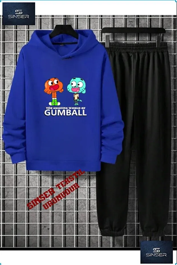 Детский комплект для девочек с принтом Gumball Syh-Byz Written Ss Sinser, Blue Silver