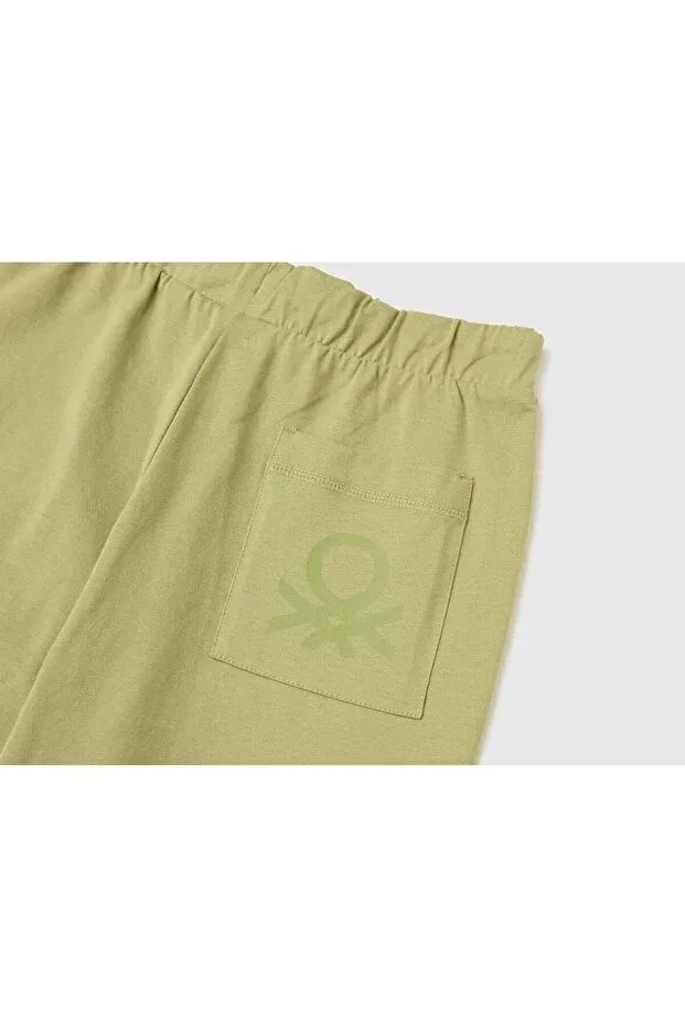 Детские шорты для мальчиков хлопковые Bermudas United Colors Of Benetton, Haki — фото 3