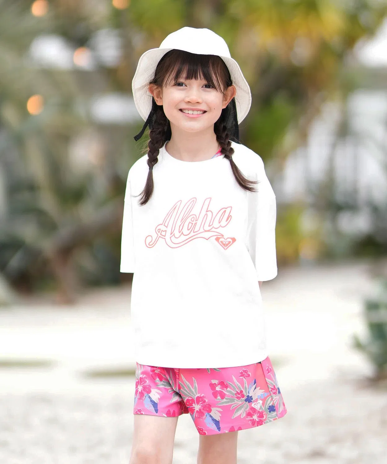 Детский комплект для плавания с принтом ROXY, Розовый