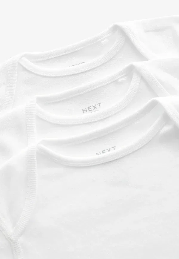 Комплект боди из хлопка и лиоцелла 3 шт Next White, белый — фото 4