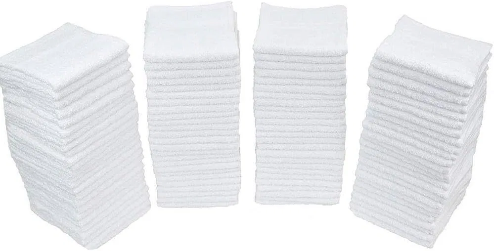 Махровая салфетка 60шт 12x12 дюймов, 100% хлопок, American Towels & Linens, Белый/Opulent Garden