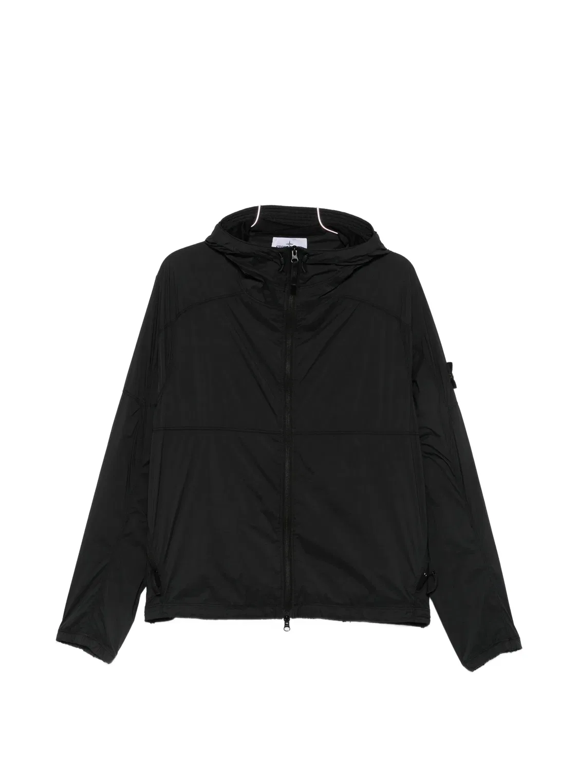 Куртка с капюшоном и нашивкой с логотипом Stone Island, черный