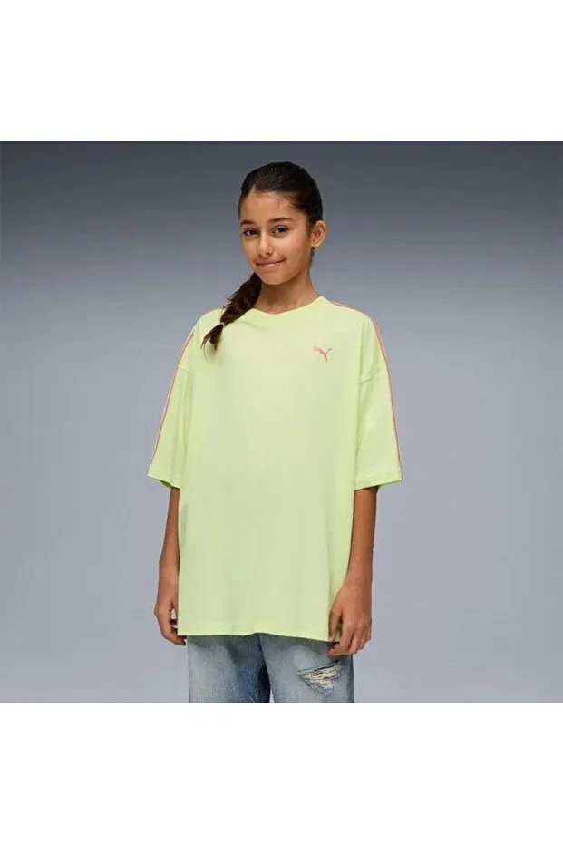 Детская футболка с принтом Oversized Graphic Puma, Green