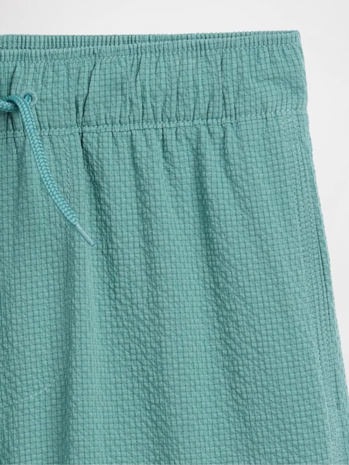 Плавки Gap Green Seersucker Swim Trunks, зеленый — фото 3