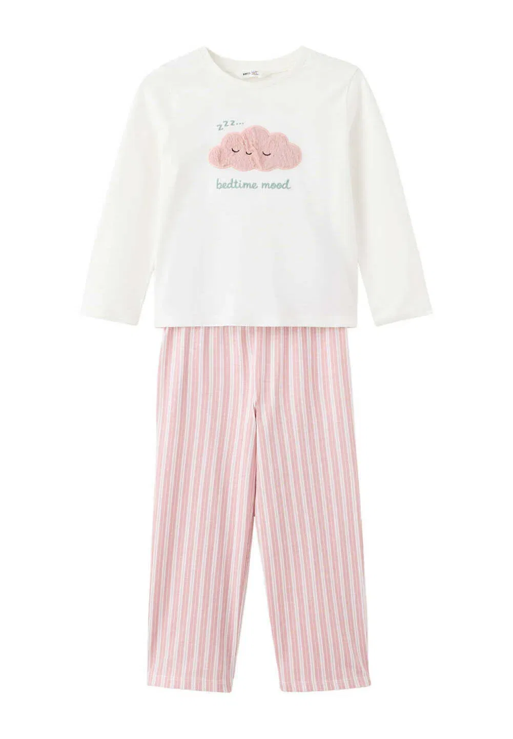 Детский комплект - пижамный комплект Mango Kids, Off White