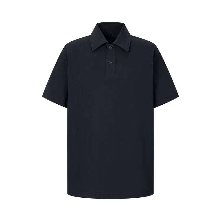 Детское поло с коротким рукавом хлопковое Nice Rice, Navy Blue