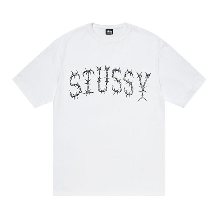 

Футболка Stussy Barb Tee 'White', белый