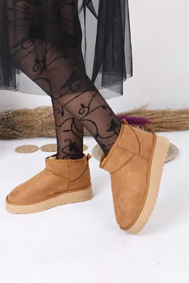 Женские ботинки на плоской подошве Nubbock, Tan Color