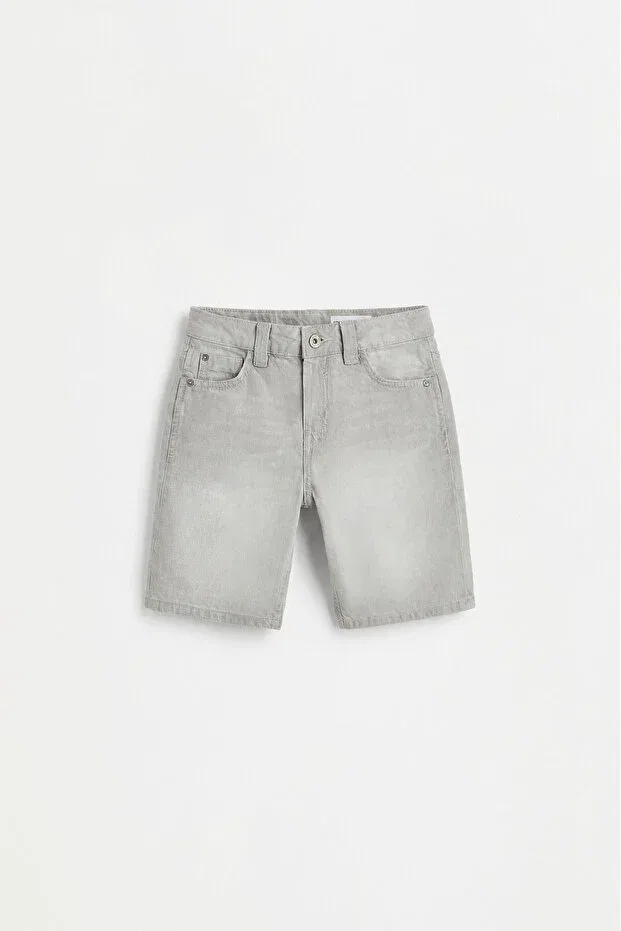 Детские шорты джинсовые свободного кроя Lefties, Light Gray