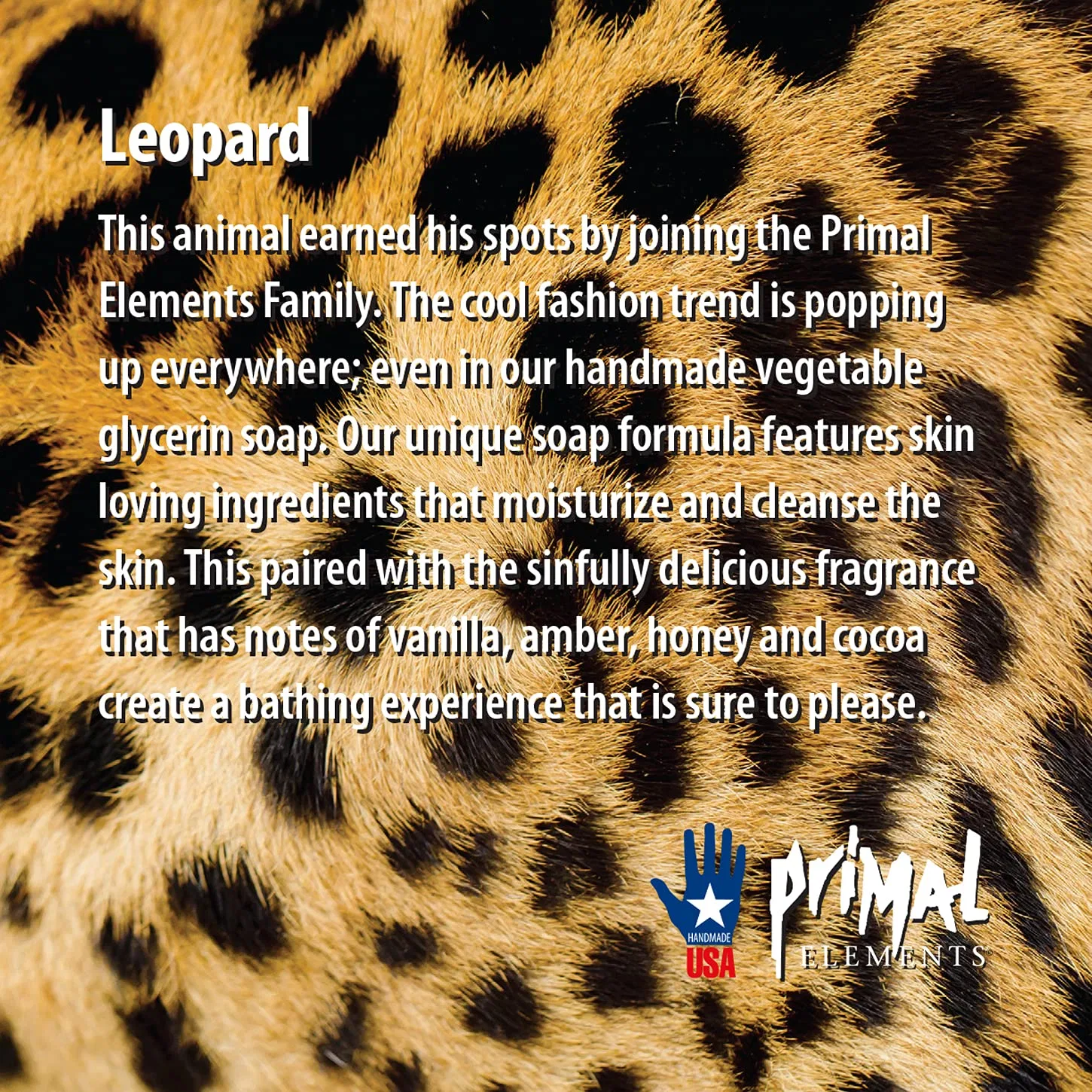 Твердое мыло Leopard, Primal Elements, 2.5 кг, Коричневый — фото 3