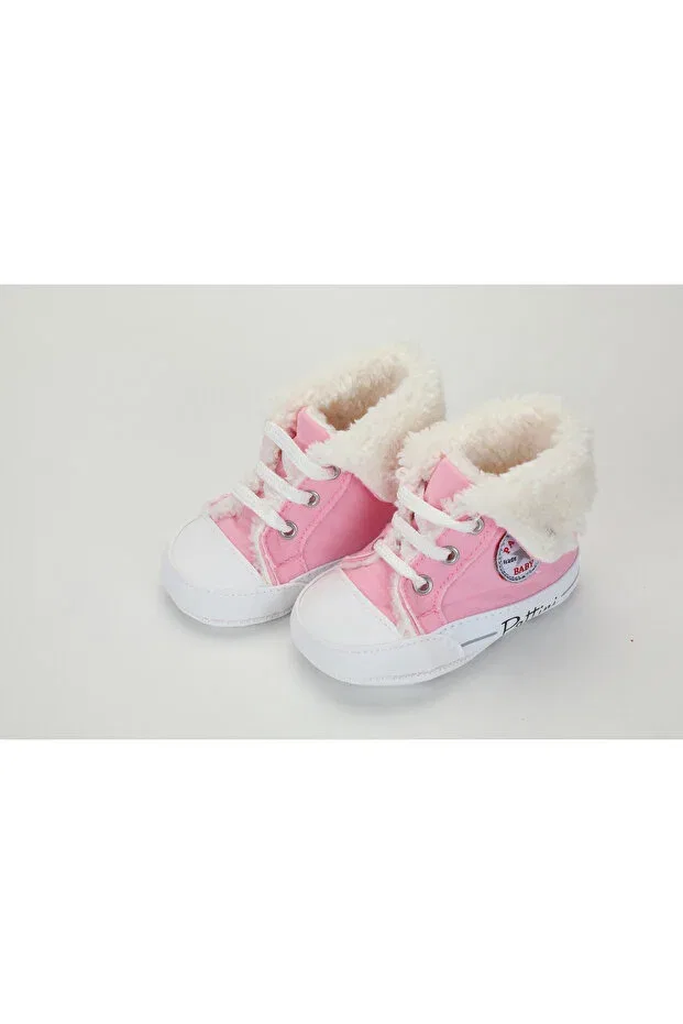Детские пинетки для новорожденных без каблука Newborn First Step Home Booties Baby Pattini, Pink