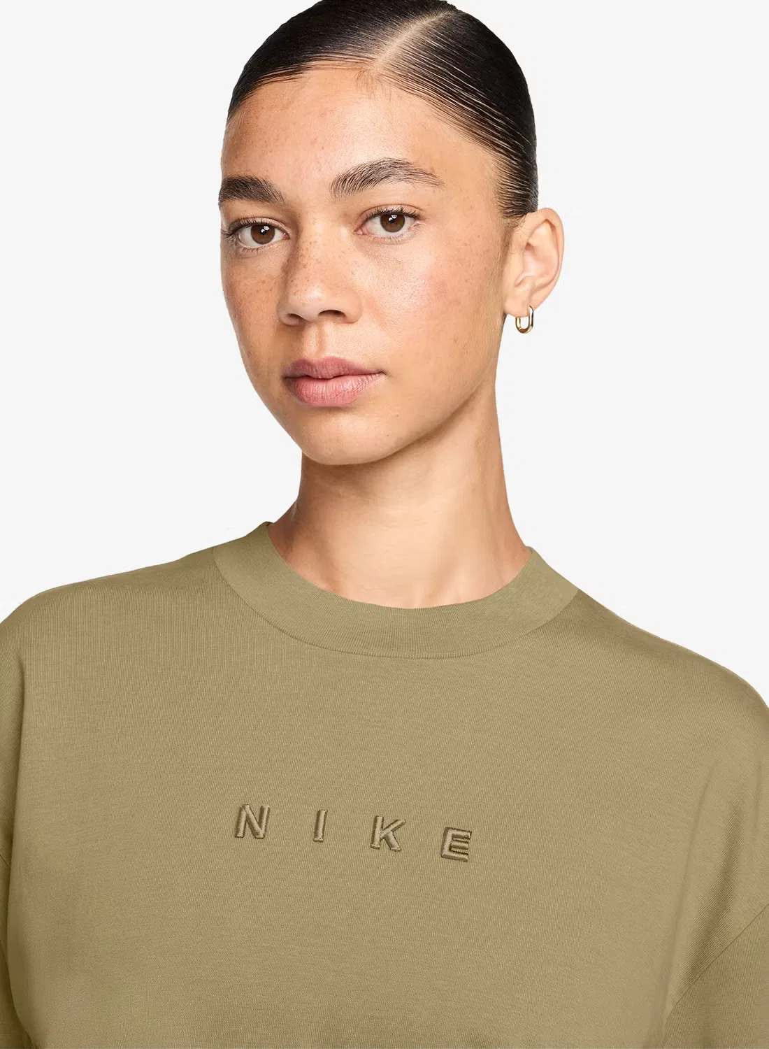 Футболка свободная Luxe Nike, бежевый — фото 3