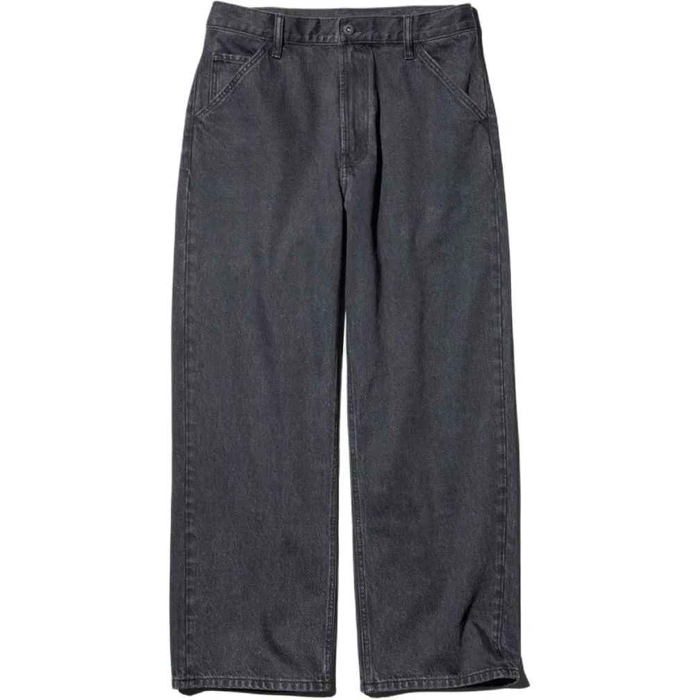 Мужские джинсы прямого кроя Dark Gray UNIQLO