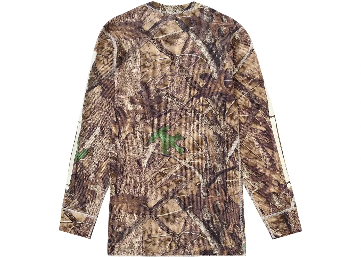 Мужской термолонгслив с принтом скелета Supreme Hanes Bones Thermal Crew, цвет Woodland Camo — фото 3