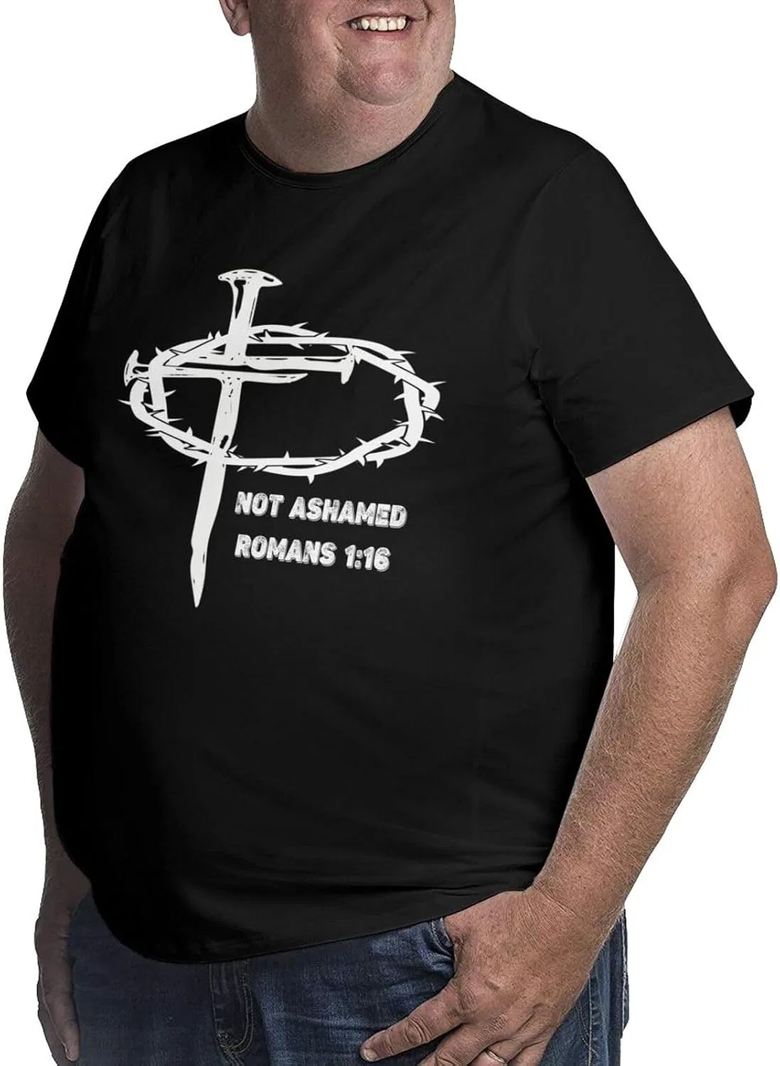 Мужская футболка с принтом Jesus Nail Cross — фото 2