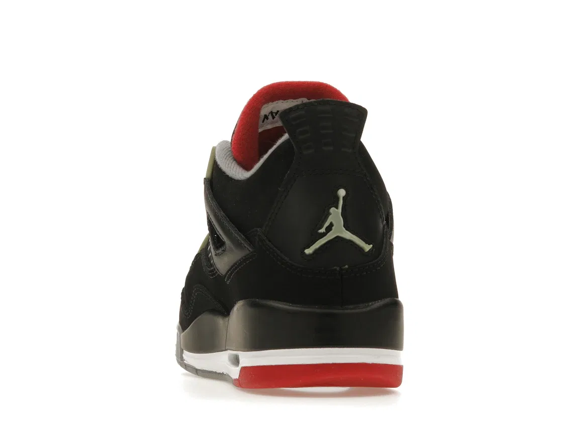 Детские кроссовки Lifestyle Jordan 4 Retro Jordan, Black/Fire Red-Cement Grey — фото 4