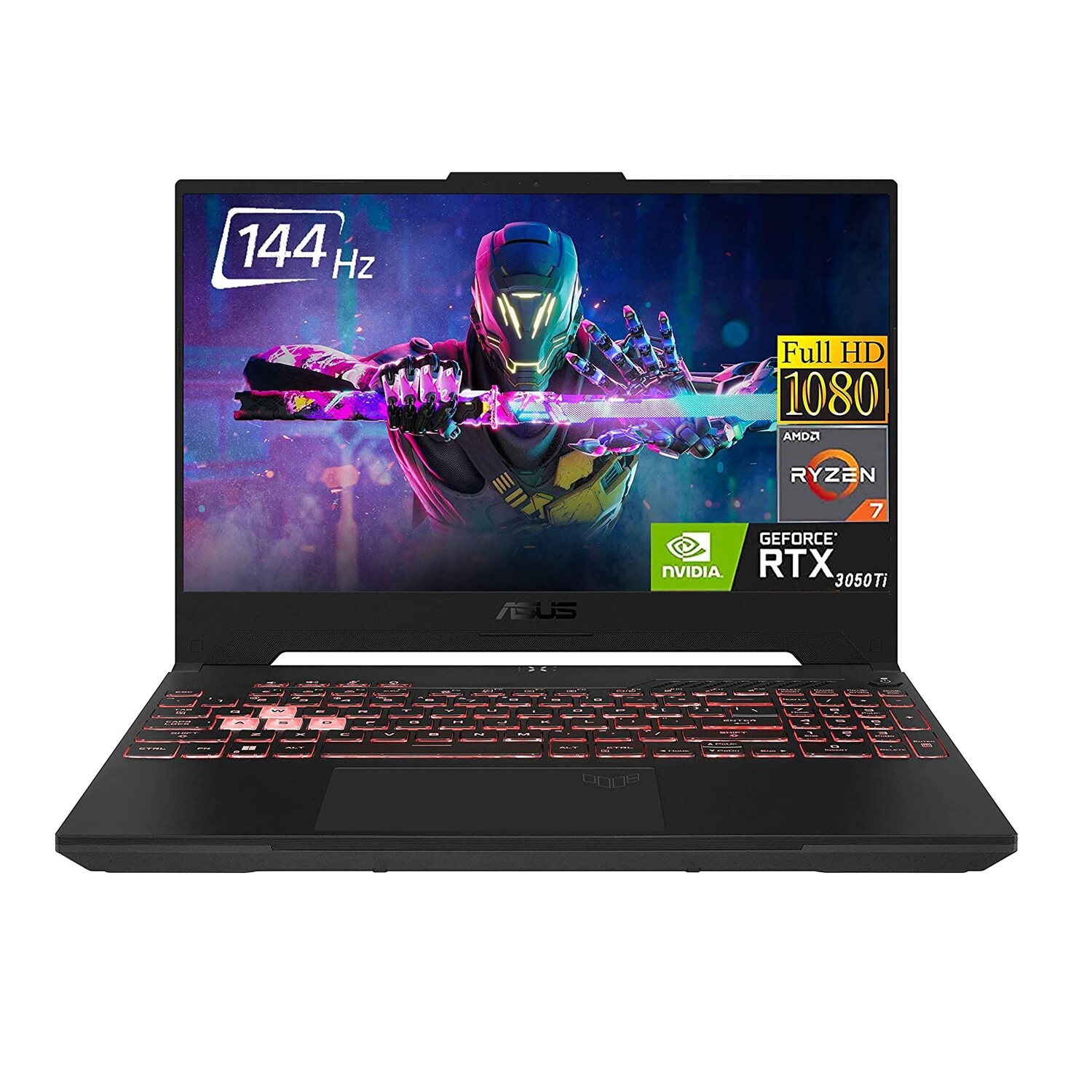 

Ноутбук ASUS 2022 TUF A15, 15.6", 16Гб/512Гб, AMD Ryzen 7-6800H, GeForce RTX 3050 Ti, серый