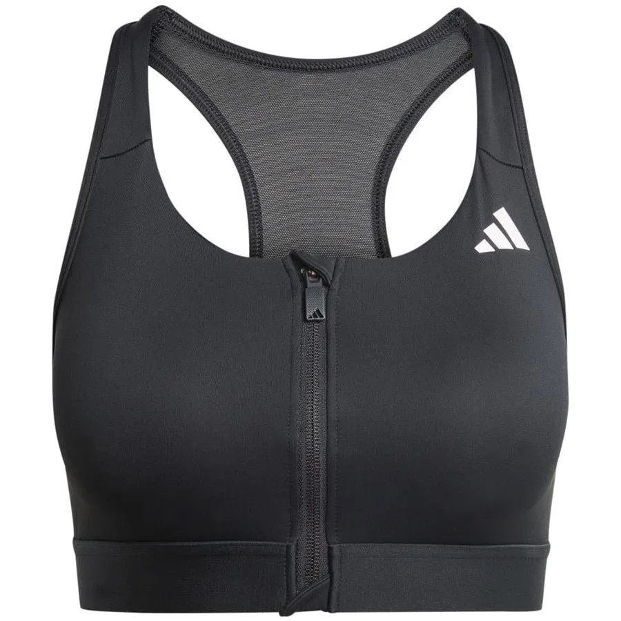 Спортивный бюстгальтер с молнией PWRCT MS ZIP adidas, Черный
