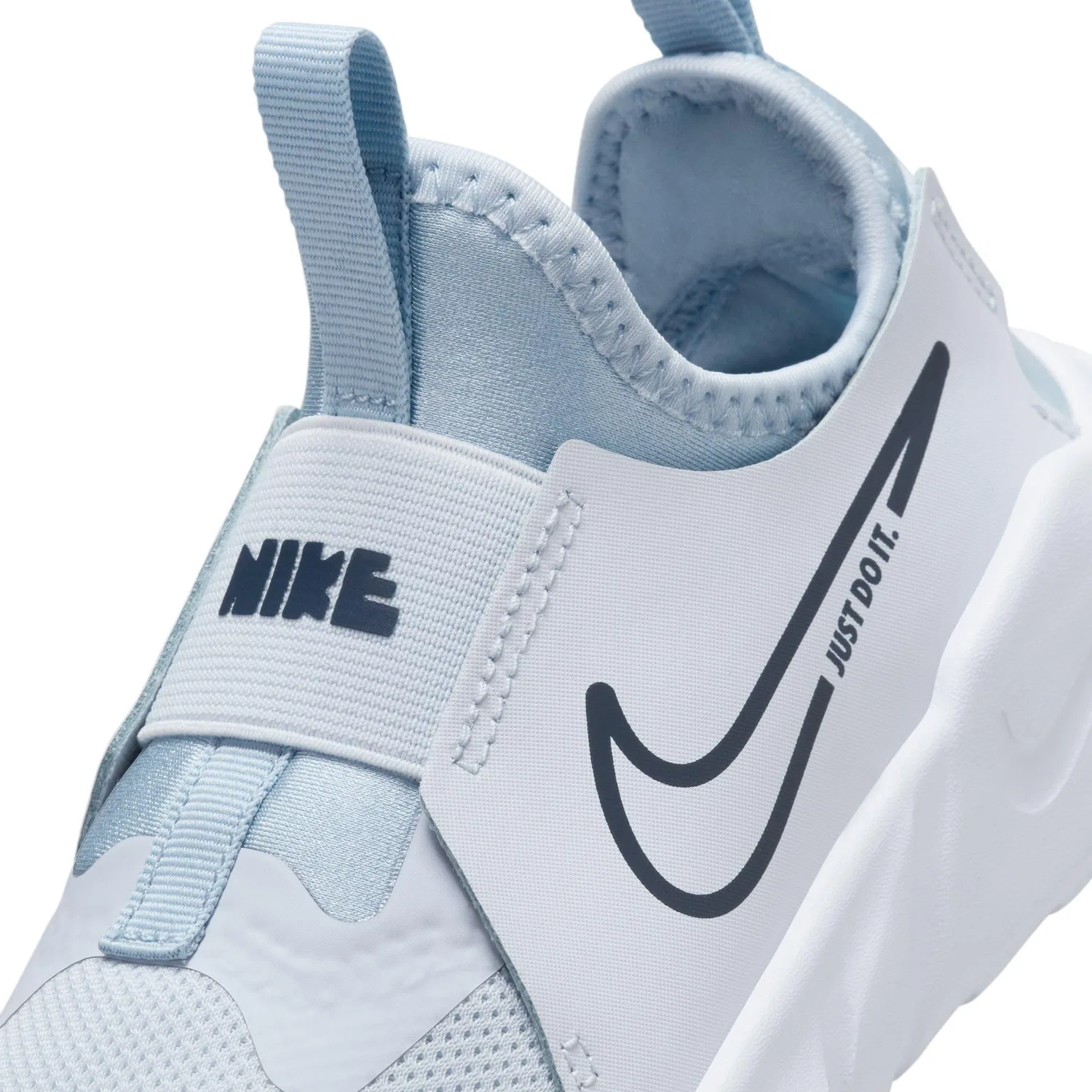 Детские беговые кроссовки с гибкой подошвой Flex Runner 2 NIKE, Football Grey Midnight Navy — фото 2