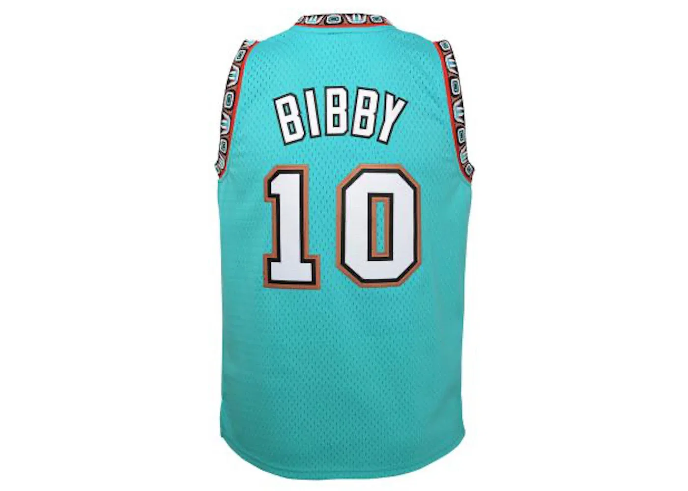 Детская баскетбольная джерси с принтом Mike Bibby Mitchell & Ness, Teal — фото 2