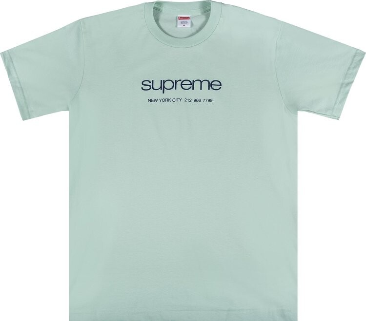 

Футболка Supreme Shop Tee 'Light Teal', бирюзовый, Зеленый, Футболка Supreme Shop Tee 'Light Teal', бирюзовый