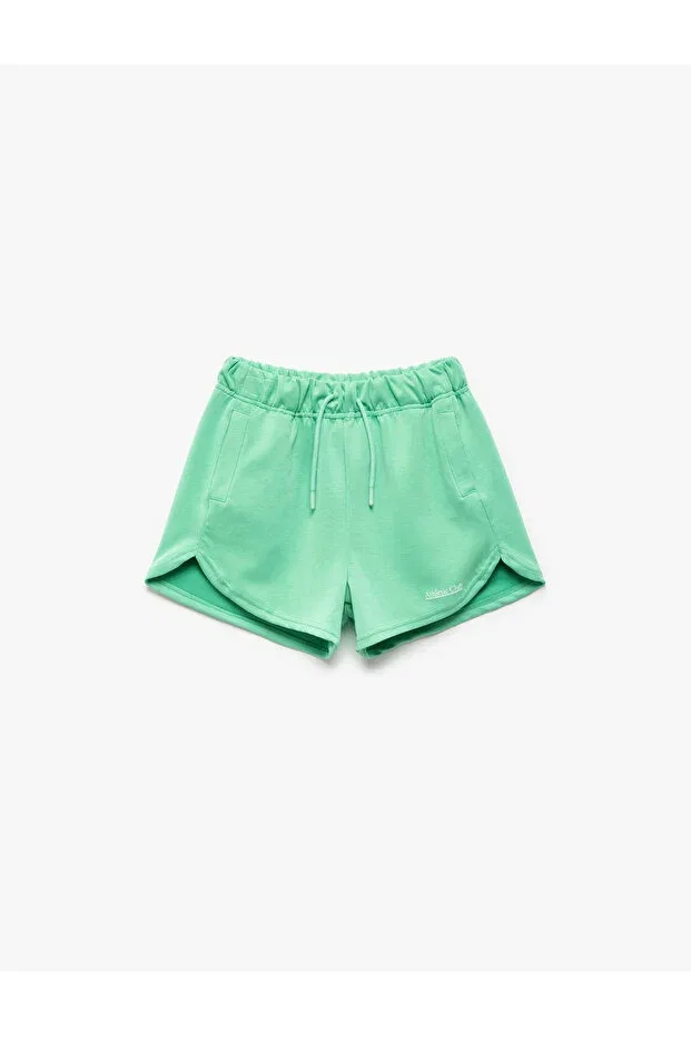 Детские шорты для девочек с принтом Basics Koton, Green