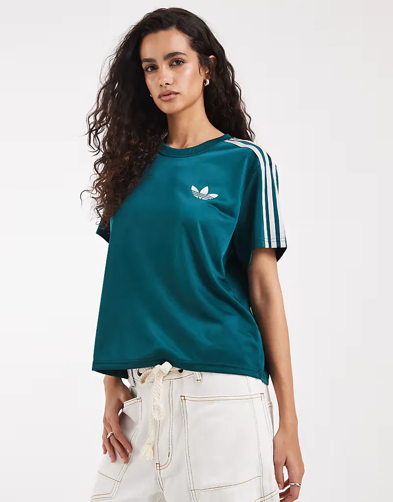 Футболка Adidas Originals Firebird, зеленый — фото 2